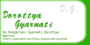 dorottya gyarmati business card